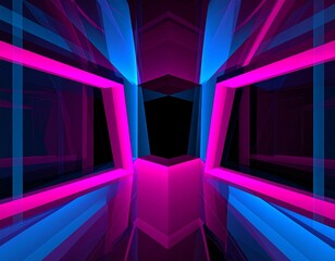 Wall Mural - Abstract purple background with glowing lines, a bright and dark design perfect for modern art and motion graphic wallpaper
