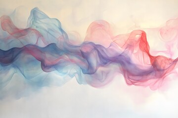 Wall Mural - pastel colorful smokes waves flowing on vintage background for airy, dreamy, artistic and ethereal d