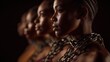 © Aleksandr - Portrait of women in chains symbolizing remembrance of the slave trade