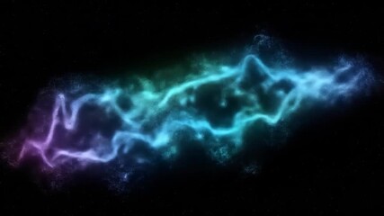 Wall Mural - Cosmic nebula swirls, space background, digital art, design element