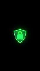 Wall Mural - digital dynamic wave. flow digital structure. secure cybersecurity data connection. cyber technology
