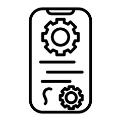 Application Setting icon vector image. Can be used for Computer Programming.