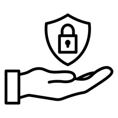 Wall Mural - data security icon vector image. can be used for computer programming.