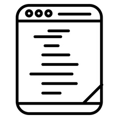 Programming Notes icon vector image. Can be used for Computer Programming.