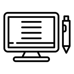 Wall Mural - text editor icon vector image. can be used for computer programming.