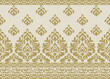 © PPS Inspire Art - traditional border damask vector pattern with seamless damask vector design and elegant damask vector border for textile or wallpaper