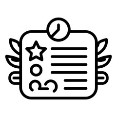 Wall Mural - Feedback Form icon vector image. Can be used for Contact Us.