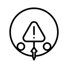 Wall Mural - risk assessment icon vector image. can be used for risk management.