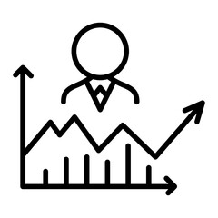 Wall Mural - risk analysis icon vector image. can be used for risk management.