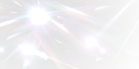 Wall Mural - png glow refraction meets minimal poster with science glass rainbow spectrum flare and confetti spar