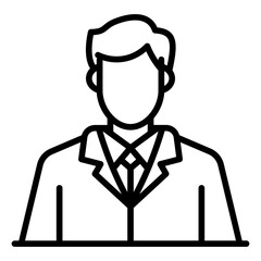 Wall Mural - lab technician icon vector image. can be used for lab.