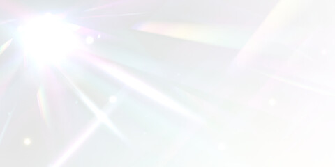 Wall Mural - png abstract diamond glow with sunlight streak and magic refraction over a minimal surface using cry