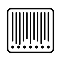 Wall Mural - barcode icon vector image. can be used for supermarket.