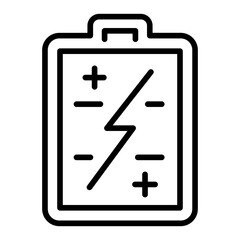 Wall Mural - battery info icon vector image. can be used for battery and power.