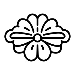 Wall Mural - brooch icon vector image. can be used for luxury.