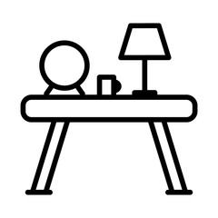 Wall Mural - table icon vector image. can be used for luxury.