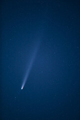 Wall Mural - comet c2023a3 tsuchinshan photographed in october 2024. from northern hemisphere.