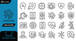 © MdHerdoy - AI Healthcare Line Icons Set – 25 Minimalist Medical Technology Vector Symbols