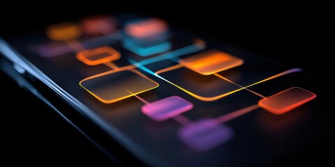 UX UI flowchart connection node graphic designer creative planning application process development data prototype wireframe for web mobile icon phone . User experience concept. 