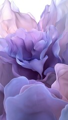 Canvas Print - elegant soft pastel periwinkle background with textured waves and gentle lilac patterns for design