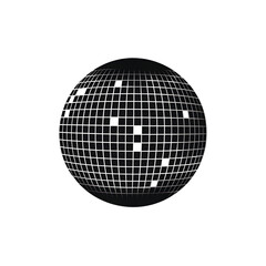 Wall Mural - disco ball silhouette