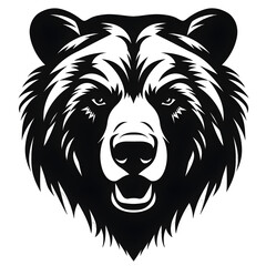 Wall Mural - bear head silhouette