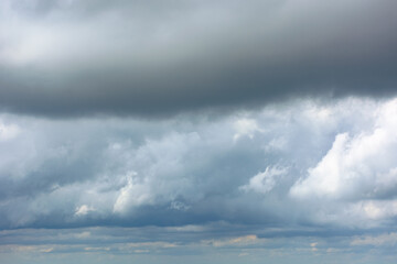 Wall Mural - overcast sky nature background. cloudy weather forecast. gloomy environment. dramatic atmosphere before the rain