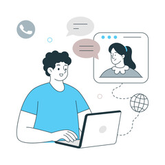 Wall Mural - Global Cooperation Vector illustration. EPS 10 File