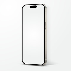 Poster - realistic smartphone mockup. mobile phone vector with isolated on white background. device front vie