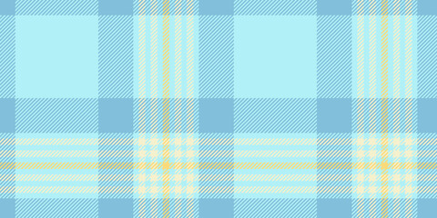 Wall Mural - Bright blue and yellow tartan plaid pattern with clean and vibrant lines