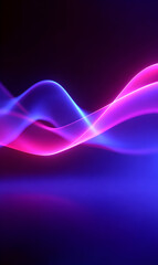 Wall Mural - abstract light trails with vibrant neon pink and blue hues creating a modern futuristic background f