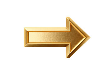 Wall Mural - A gold arrow pointing to the right