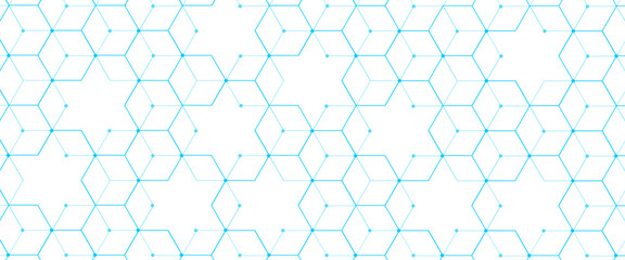Wall Mural - vector modern grey hexagons futuristic science technology