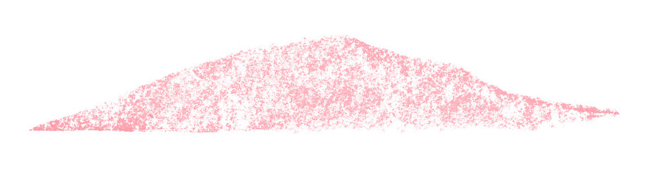 Pink crayon brush stroke isolated on transparent background