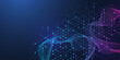 © TechSolution - Abstract digital blockchain cube blocks concept. 3D big data cubes quantum computer technology idea. Artificial intelligence data core cubes design element