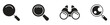 © najwa - search and discovery icon set. Magnifying glass vector symbols in active and inactive styles.