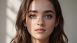 © Zoft Studio - Close-up of a beautiful young woman with natural makeup and soft lighting