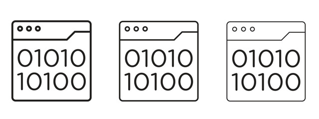 Binary code icon