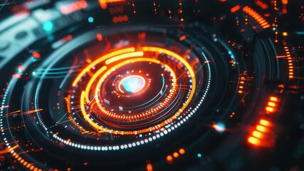 Wall Mural - a futuristic space station with sleek lines and metallic surfaces