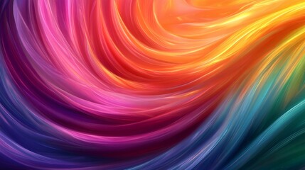 Wall Mural - colorful swirling lines creating abstract vibrant background
