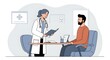© Multi Studio - Doctor-Patient Consultation: Modern Minimalist Medical Illustration