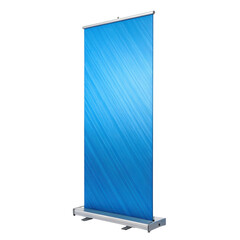 Roll up banner stand isolated on transparent background