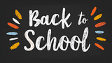 Back to School Chalkboard Typography