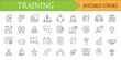 © Design By Mehedi - Business Training and Education Line Icon Set for Professional Development