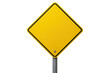 © Tanja - Blank yellow road sign with transparent background indicating caution or warning