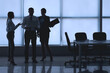 © Pixel-Shot - Silhouette of business consultants working in office