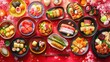 © ROZITA - Colorful Display of Japanese Cuisine with Assorted Sushi and Sashimi