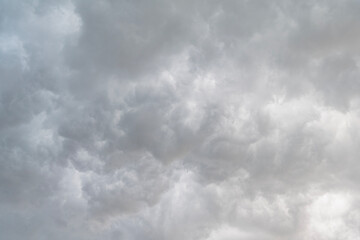 Wall Mural - Sky with clouds. Cloudy skyscape background. Cloudscape sky background. Cloud in the sky. Background with cloud. Gloomy sky with overcast clouds. Skyscape and cloudscape