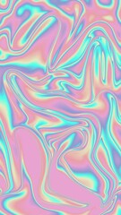 Wall Mural - Abstract Pastel Chromatic Iridescent Marble Background Loop