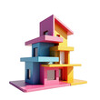 © Kombar - Colorful, modern house design with geometric shapes.